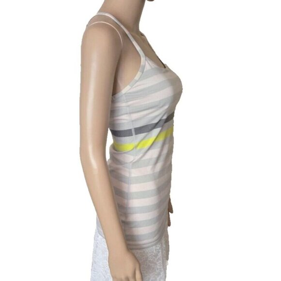 Lululemon Power Y Tank Top striped multicolor Women's Size 4 - Picture 2 of 4